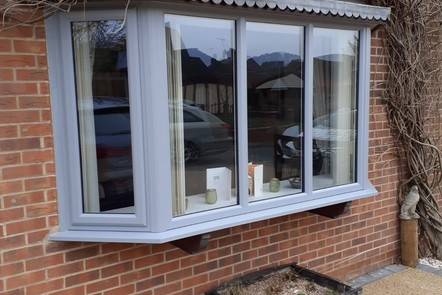 Light Grey PVCu Bay Window  Light Grey PVCu Bay Window,