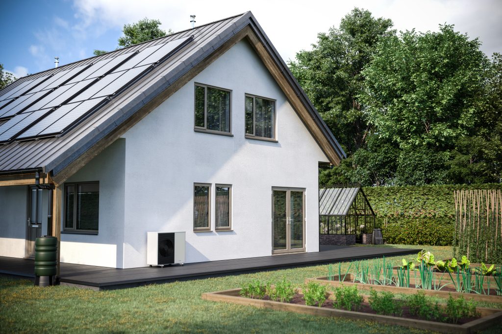 Anthracite Grey aluminium-style casement windows installed on a contemporary home